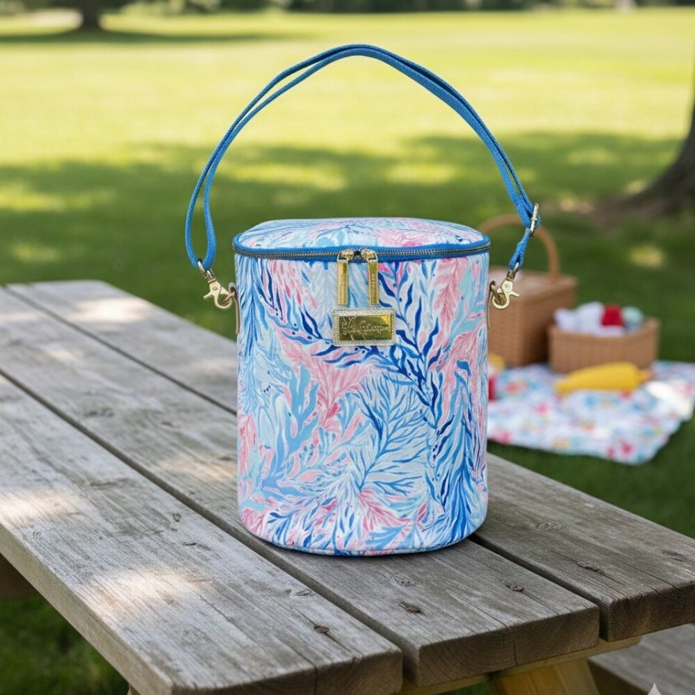 NWT Lilly Pulitzer Insulated Cooler Bag Kaleidoscope Coral